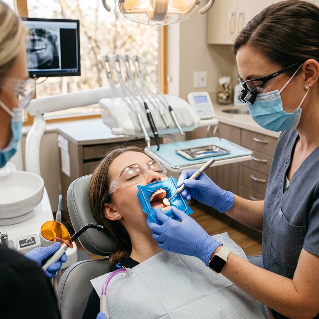 Tooth Filling procedure at Dental Art